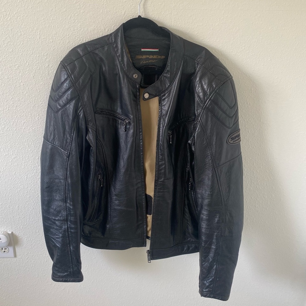 Spidi Sport Leather Motorcycle Jacket